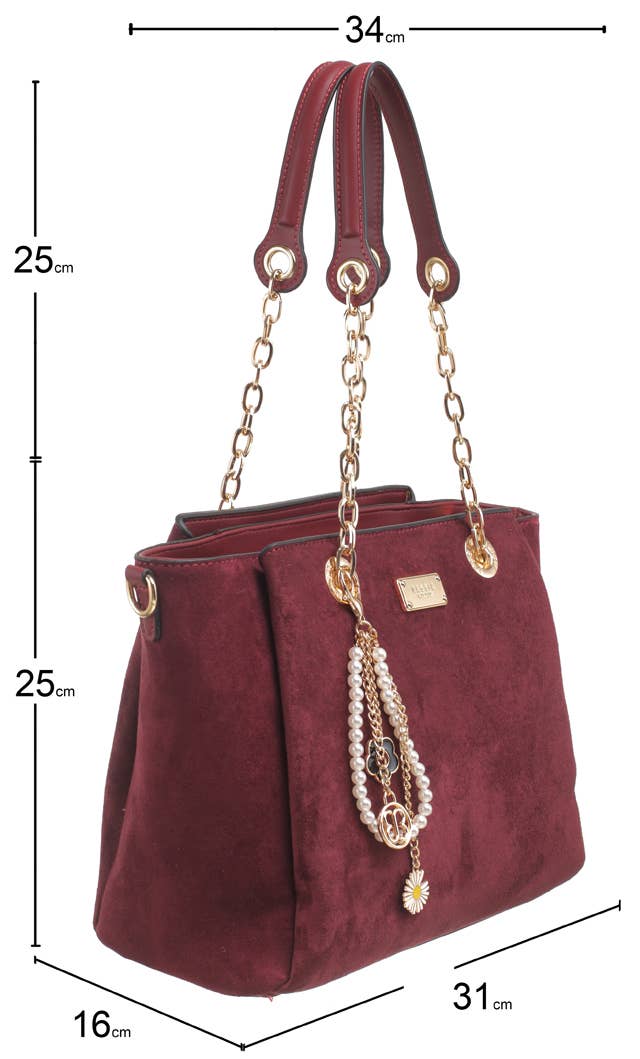 Bessie London - Wholesale Shoulder Bag - Women's - GLAMOUR CHAIN SHOPPER BAG5