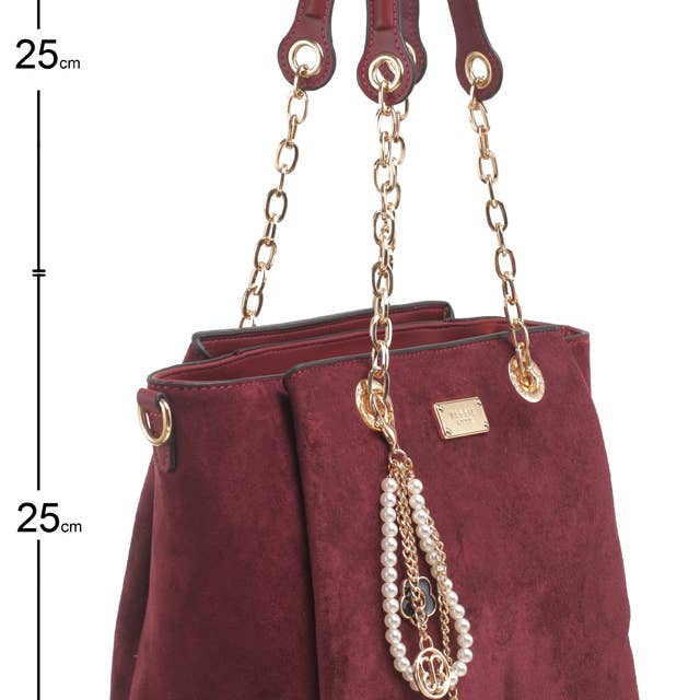 Bessie London - Wholesale Shoulder Bag - Women's - GLAMOUR CHAIN SHOPPER BAG5