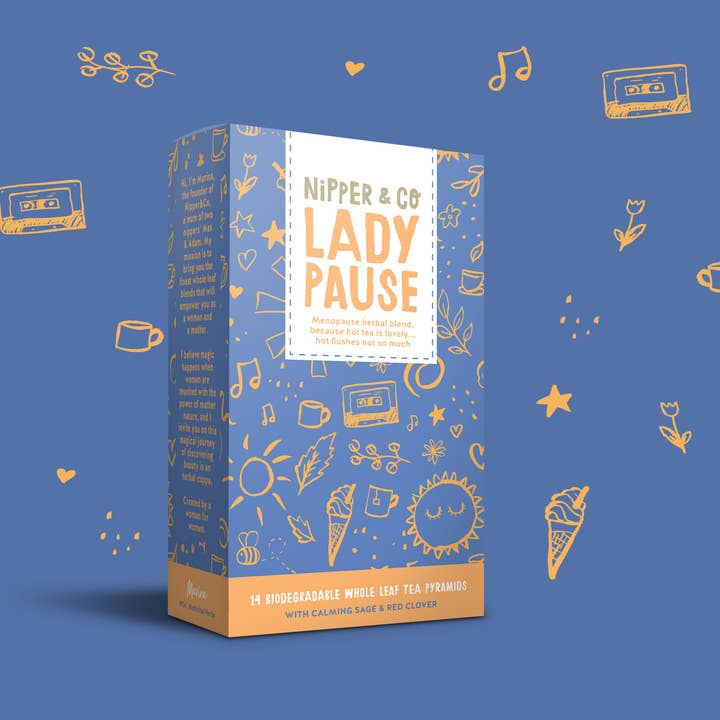 Lady Pause, Herbal tea for menopause transition for wholesale by Nipper&Co