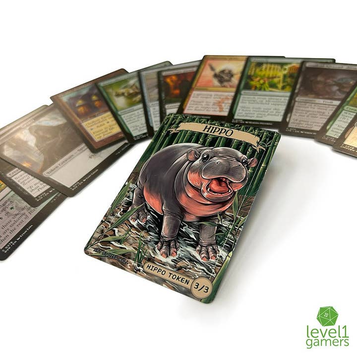 Level 1 Gamers - Wholesale Card Game - Pygmy Hippo - Token Magic Card Pack (5 Cards)