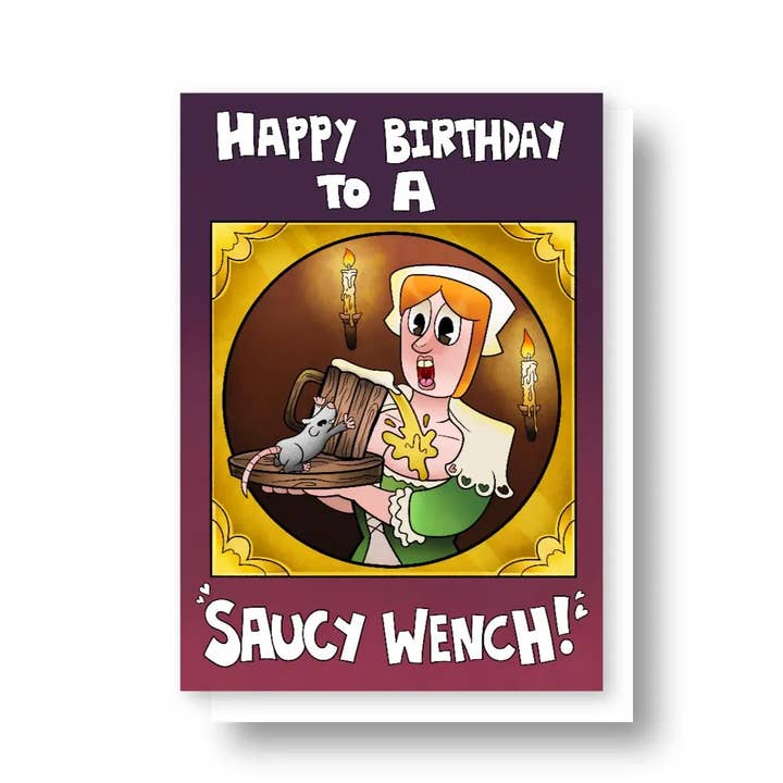 Feliz Aniversário a Saucy Wench! por atacado de Black Country Cards