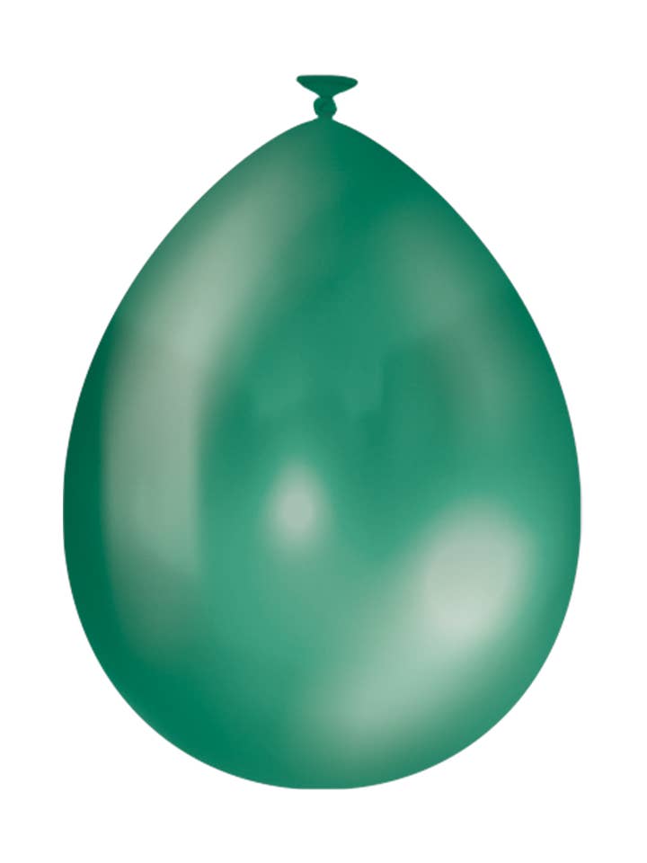 Balloons metallic 10 pcs. - Green for wholesale by PD Party