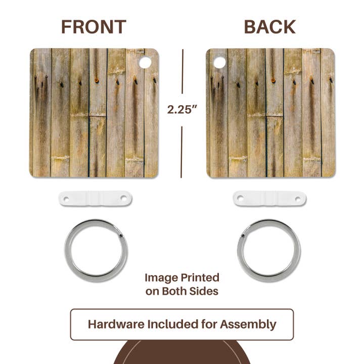 3dRose – wholesale Keychain – Unisex – 3dRose, Used, vintage, wooden planks of a bamboo fence, Key Chain4