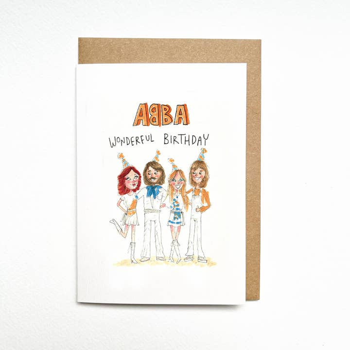 Well Drawn - Wholesale Birthday Card - Abba wonderful birthday