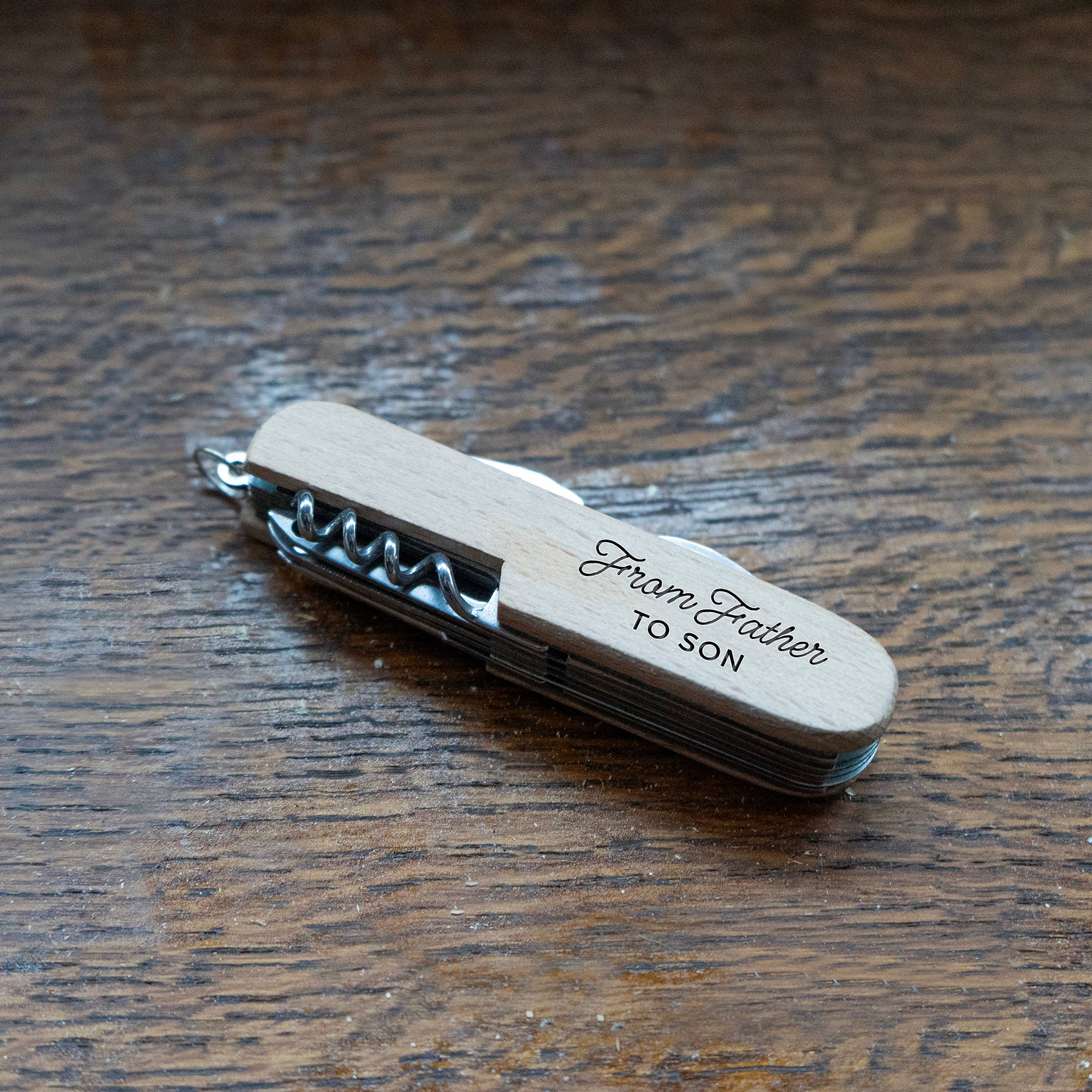 CGB Giftware - Wholesale Handy Tool - 'From Father To Son' Wooden Multi Tool In Gift Box