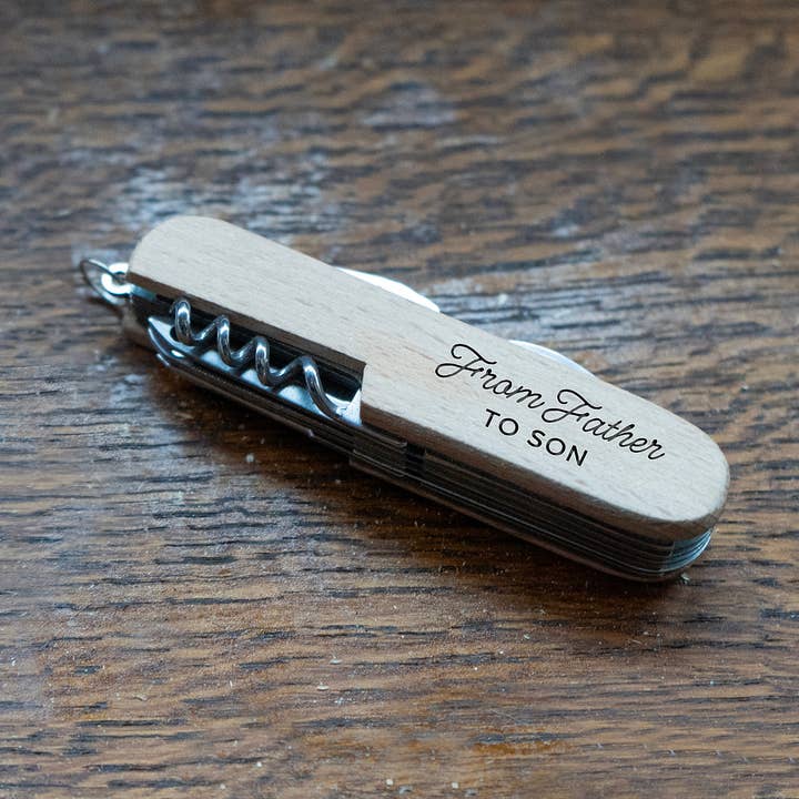 CGB Giftware - Wholesale Handy Tool - 'From Father To Son' Wooden Multi Tool In Gift Box0