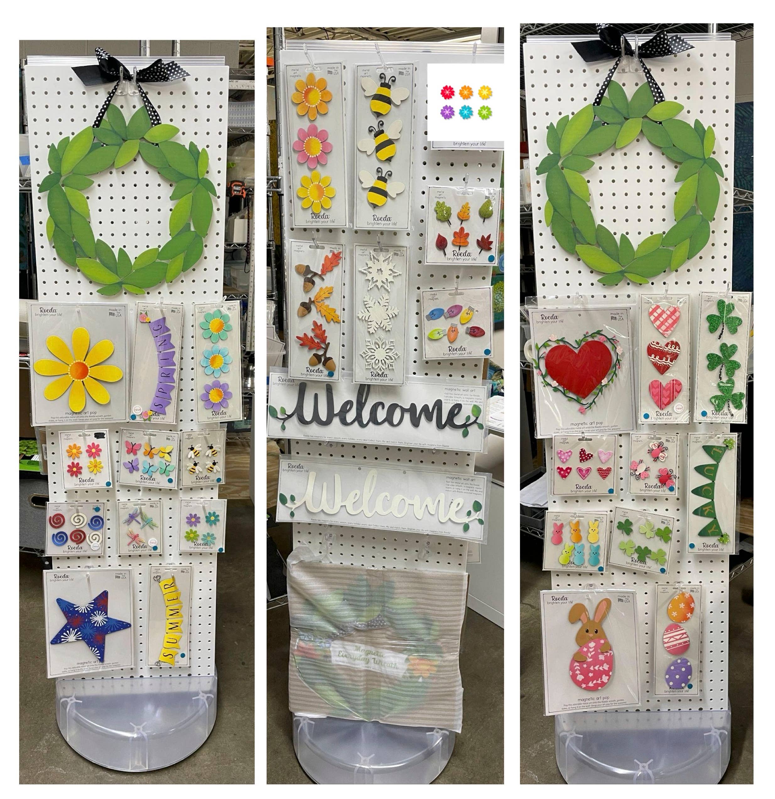 Roeda Studio - Wholesale Retailer Display - Home & Living - Everyday Wreath 16" Floor Spinner2