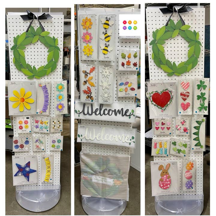 Roeda Studio - Wholesale Retailer Display - Home & Living - Everyday Wreath 16" Floor Spinner2