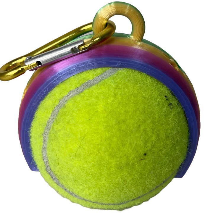 Best Friend Supplies Co - Wholesale Pet Fetch Ball - Dog - Rainbow 3D Printed Tennis Ball Holder4