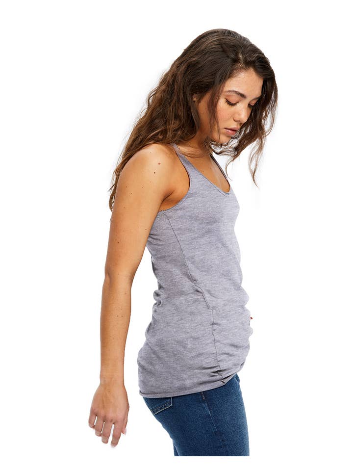 US Blanks - Wholesale Tank Top - Women's - Women's Raw Edge Racer Tank10