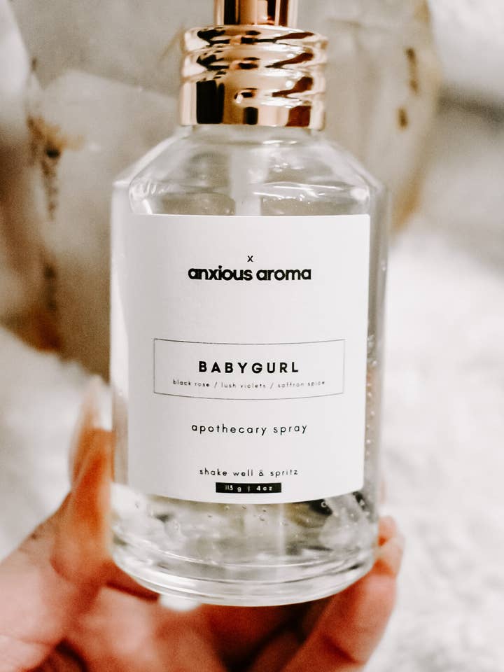 Babygurl Apothecary Spray for wholesale by Anxious Aroma
