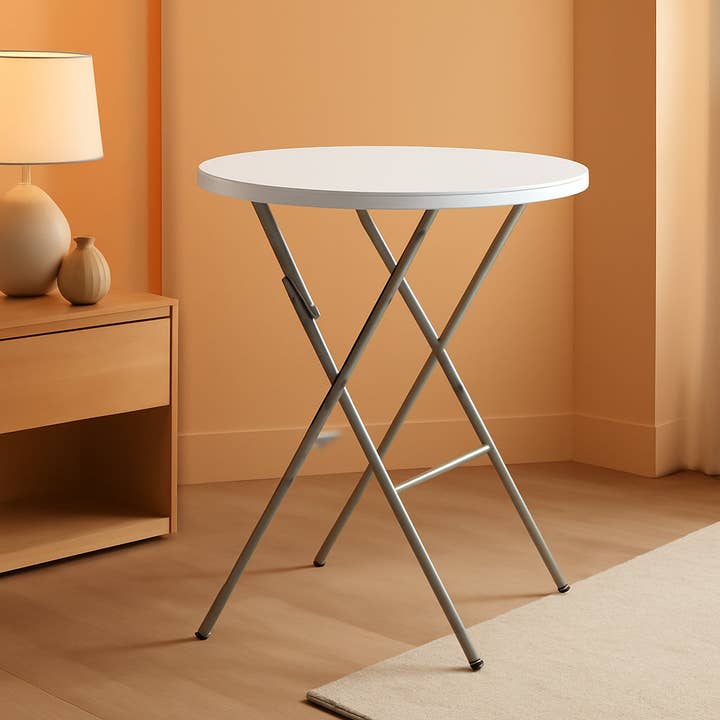 ShipItFurniture - Wholesale Patio Table - 32 Inch White Ultra light weight Folding Table Outdoor