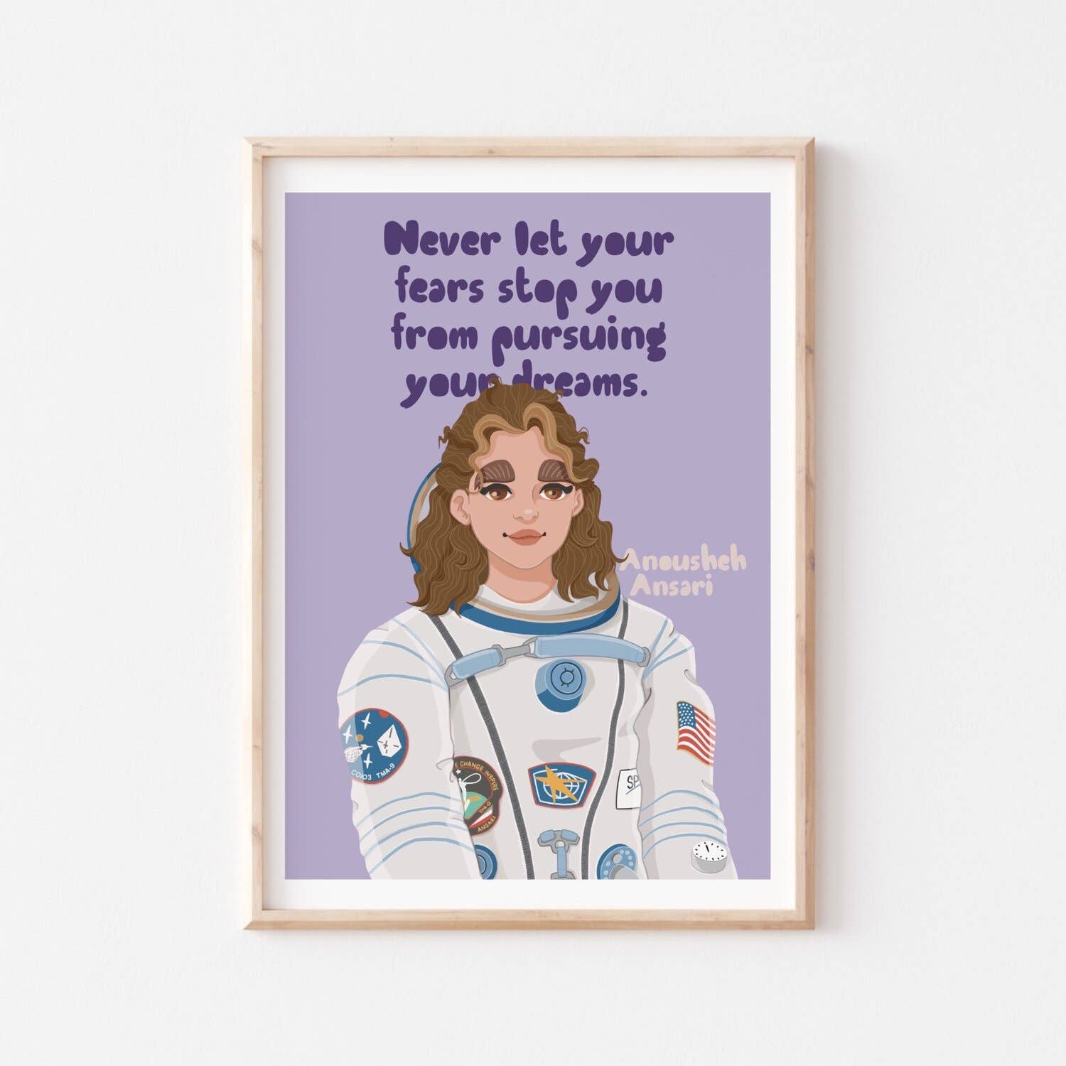 Another Wild Story - Wholesale Art Print - Anousheh Ansari Space Explorer Art Print Gift Idea0