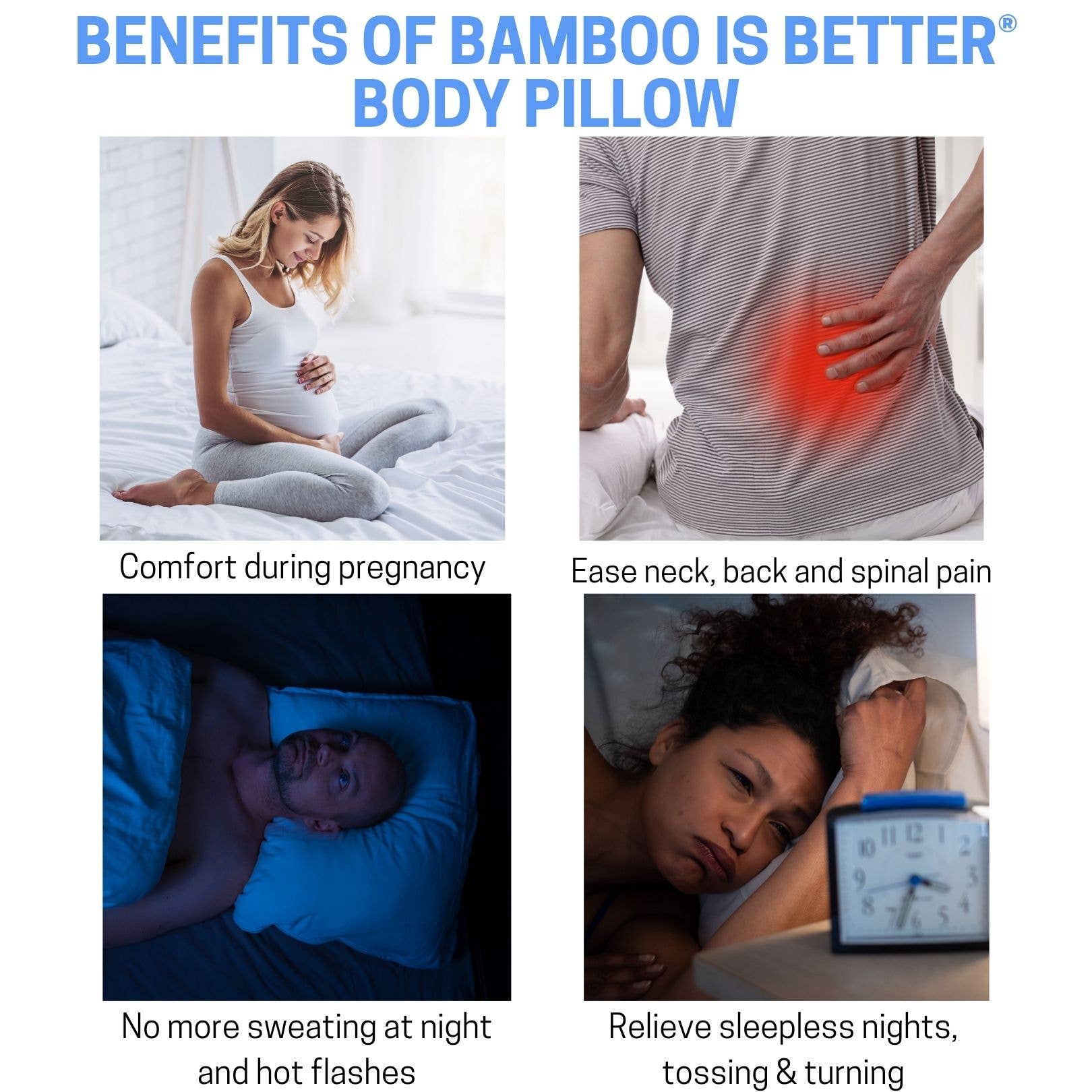 Bamboo Is Better – Großhandel Kopfkissen – Ganzkörperkissen aus Bambusviskose — geschredderter Memory-4