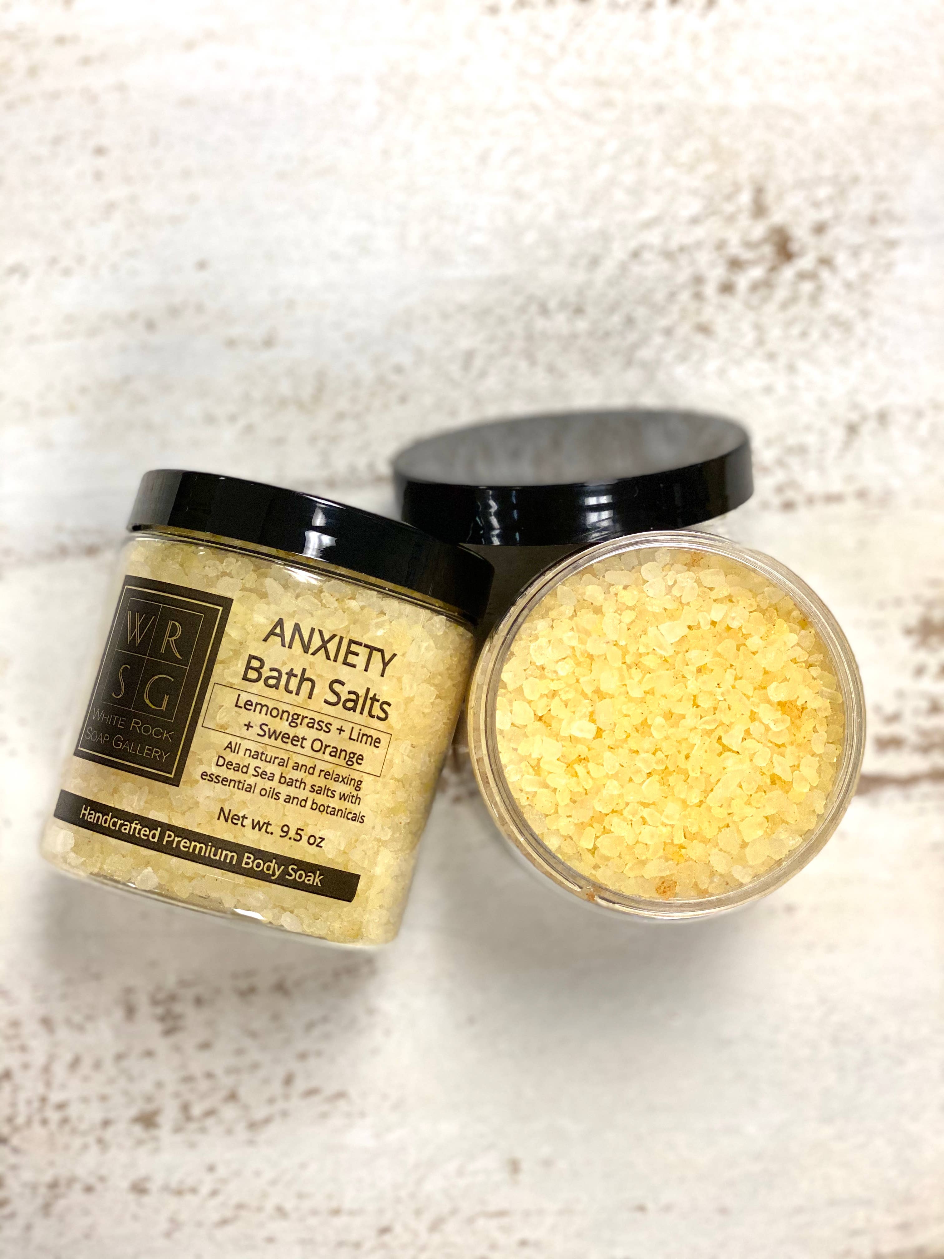 White Rock Soap Gallery - Wholesale Bath Salts - 9.5 oz Dead Sea Bath Salts0