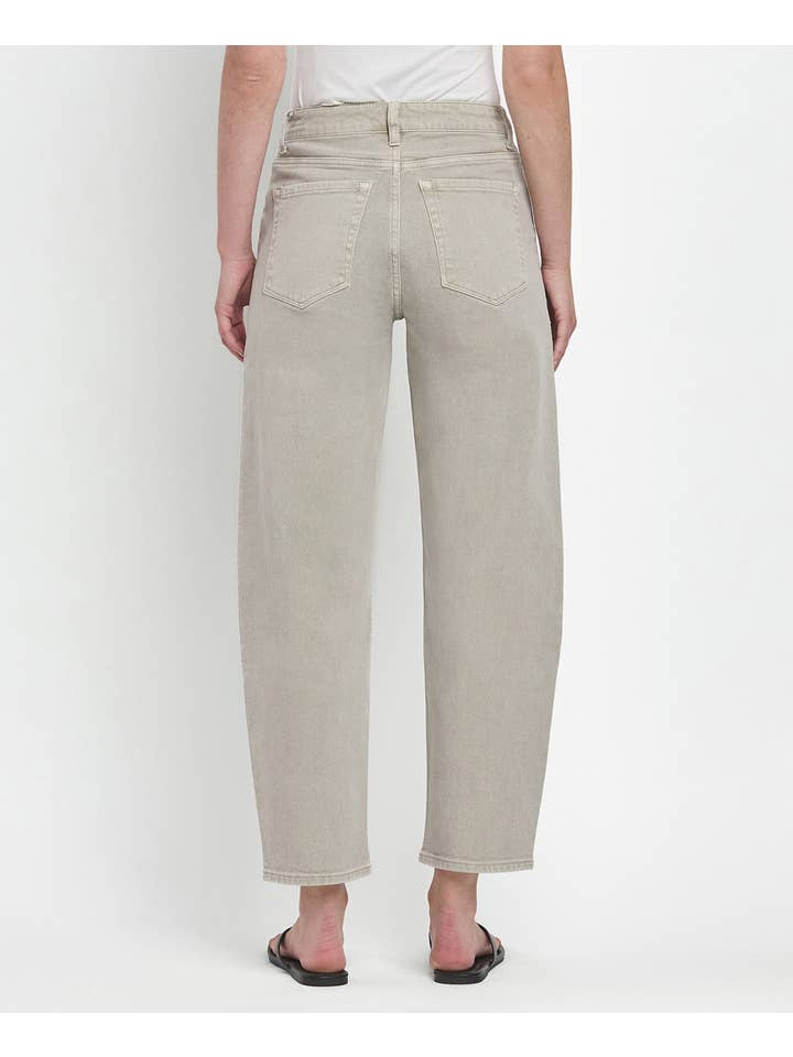 ROCK GREY SUPER HIGH RISE SLIM BARREL JEANS T6627RGR for wholesale on Faire1