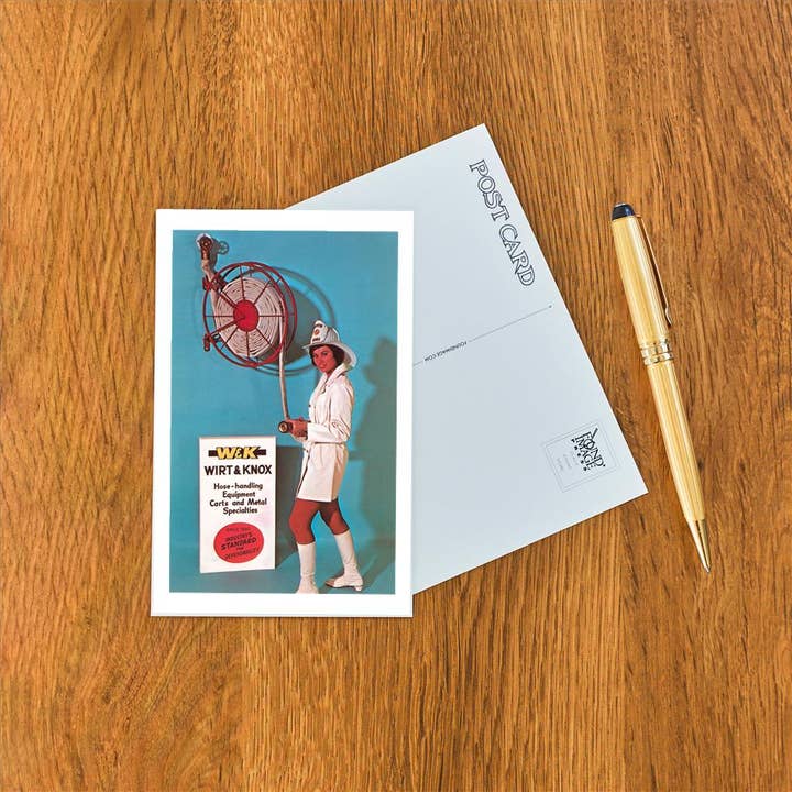 Found Image Press – wholesale Postcard – Postcard NP-788 Ad for Fire Hose