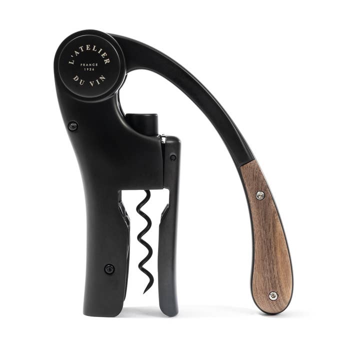 L'Atelier du Vin - USA - Wholesale Wine Tool Set - Lever Wine Opener - OENO MOTION WOOD & BLACK
