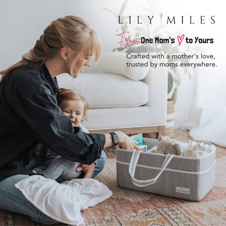 Lily Miles - Venta al por mayor Organizador de pañales- Bebés - Carrito de pañales Mint Baby