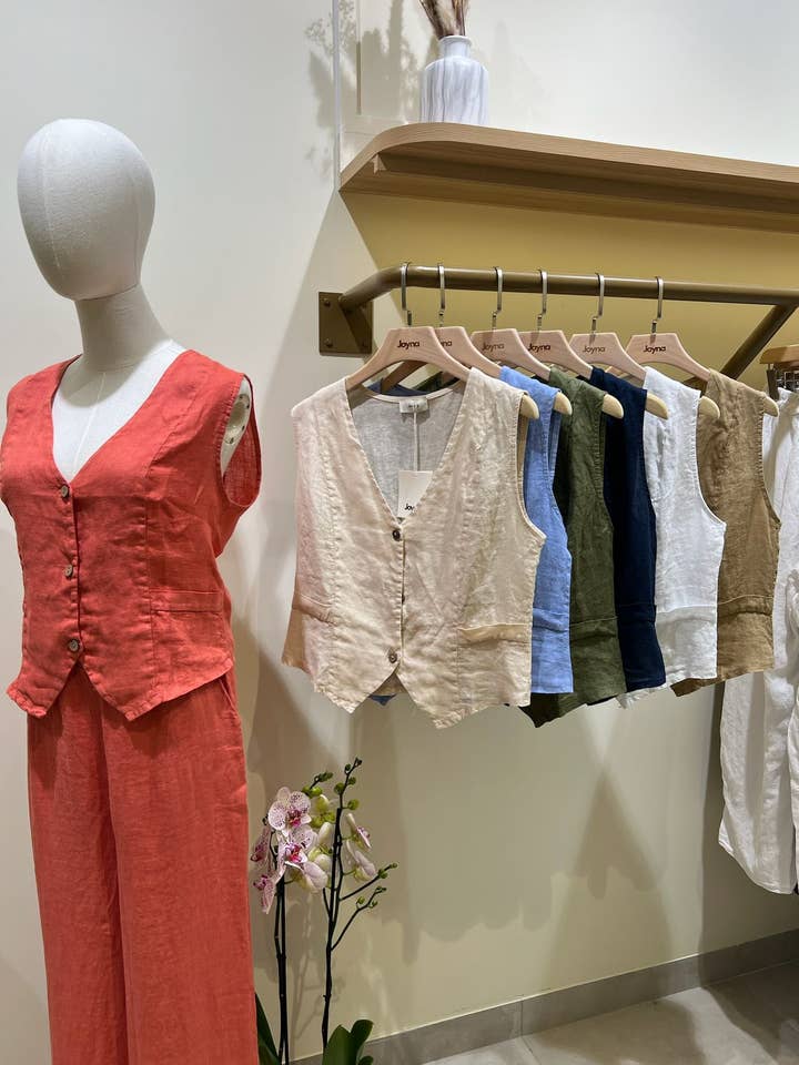 Joyna - Vente Gilet de tailleur – femme - C08894 GILET SANS MANCHES4