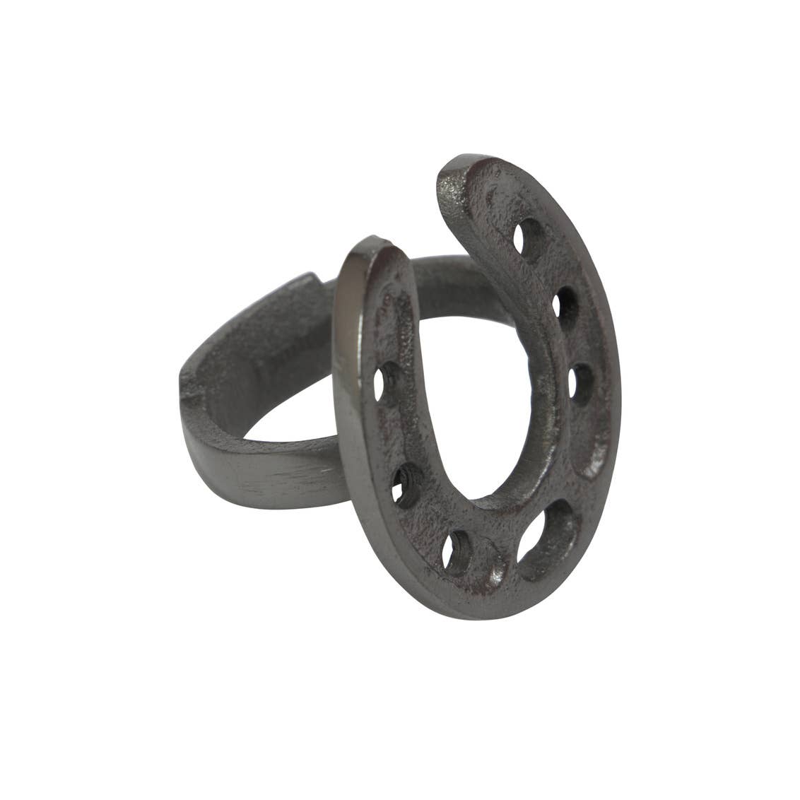 Godinger - Wholesale Servetring - Set van vier Homestead servetringen - Zwart - Hoefijzer1