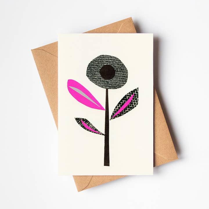 Carte de vœux Dark Flower II pour la vente par Cassia Beck