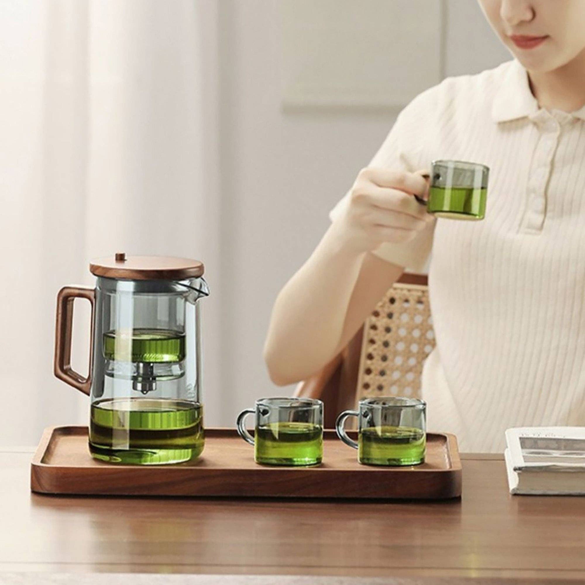 MinoCraft - Wholesale Tea Pot - Glass teapot with infusion time control function5
