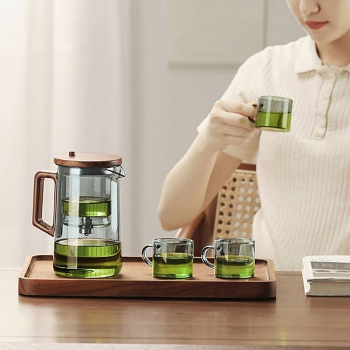 MinoCraft - Wholesale Tea Pot - Glass teapot with infusion time control function5