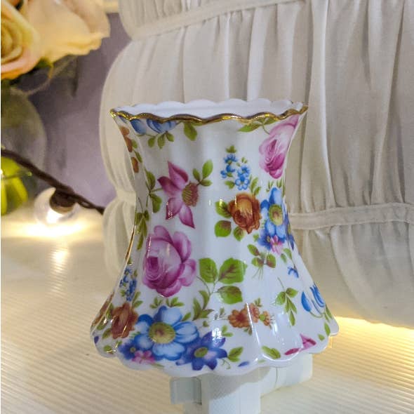 Green Pastures Wholesale - Wholesale Night Light - Night Lights - Multicolored Floral Porcelain 3