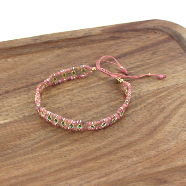 Pretty Persuasions - Wholesale Beaded Bracelet - B25264 Handmade Mini Crystal/Stone Bead Wrap Bracelet3