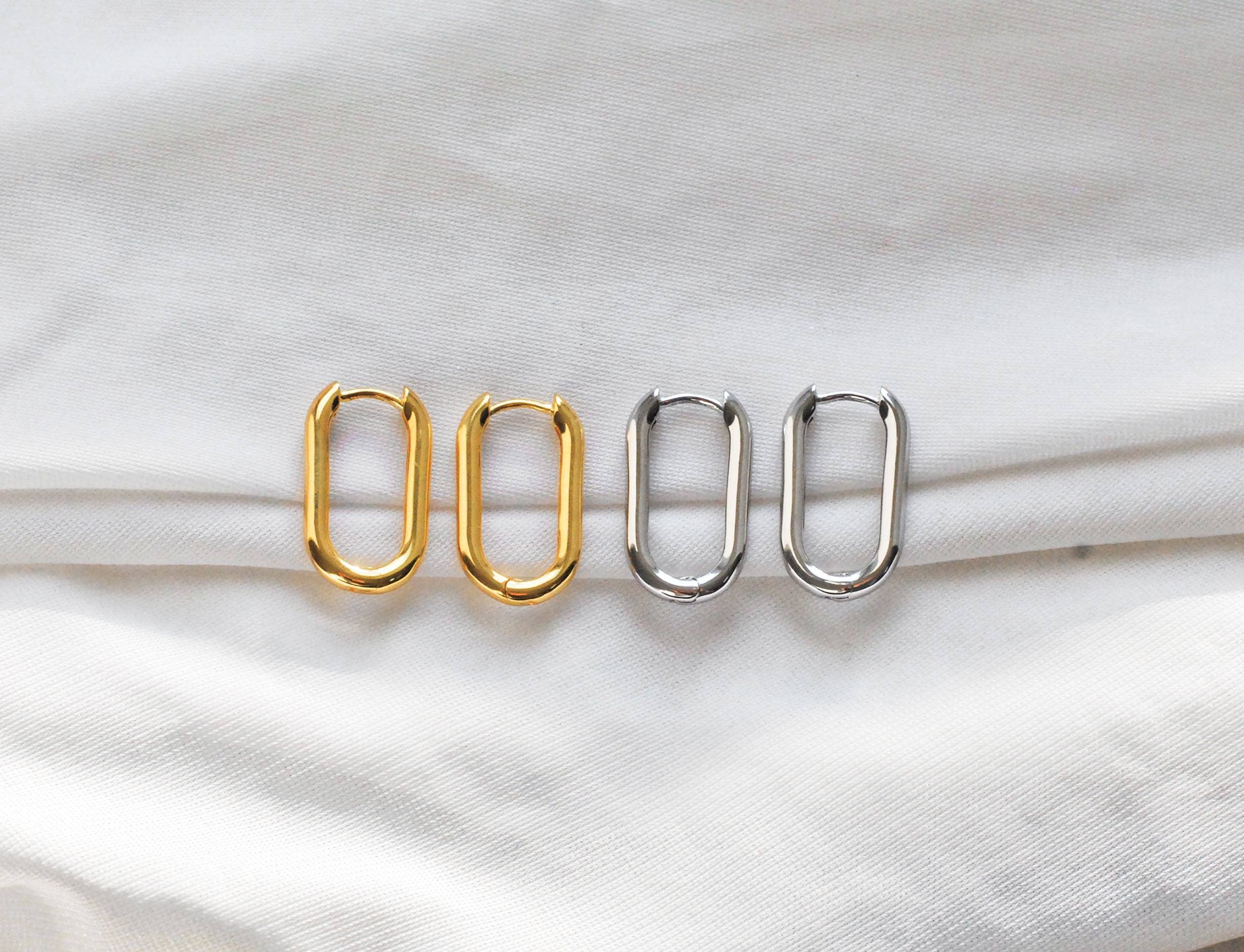 ILoveBlossom – Brincos de argola por atacado – Brincos Flou de prata 925 com acabamento em ouro amarelo 18k ou ródio0