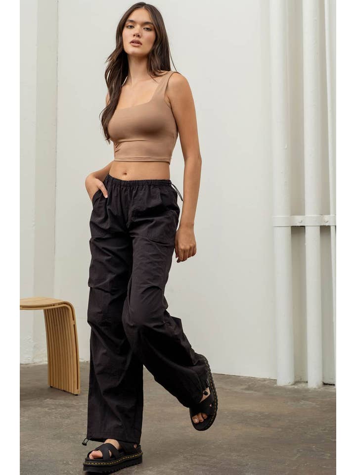 The Workshop Studio - Wholesale Pants - Women's - DRAWSTRING PARACHUTE PANTS2