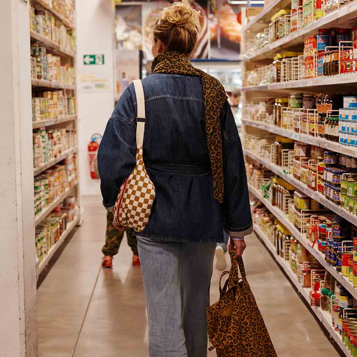 Rose in April - Wholesale Messenger Bag - Women's - WOMEN BUM BAG CHECKERBOARD CARAMEL14