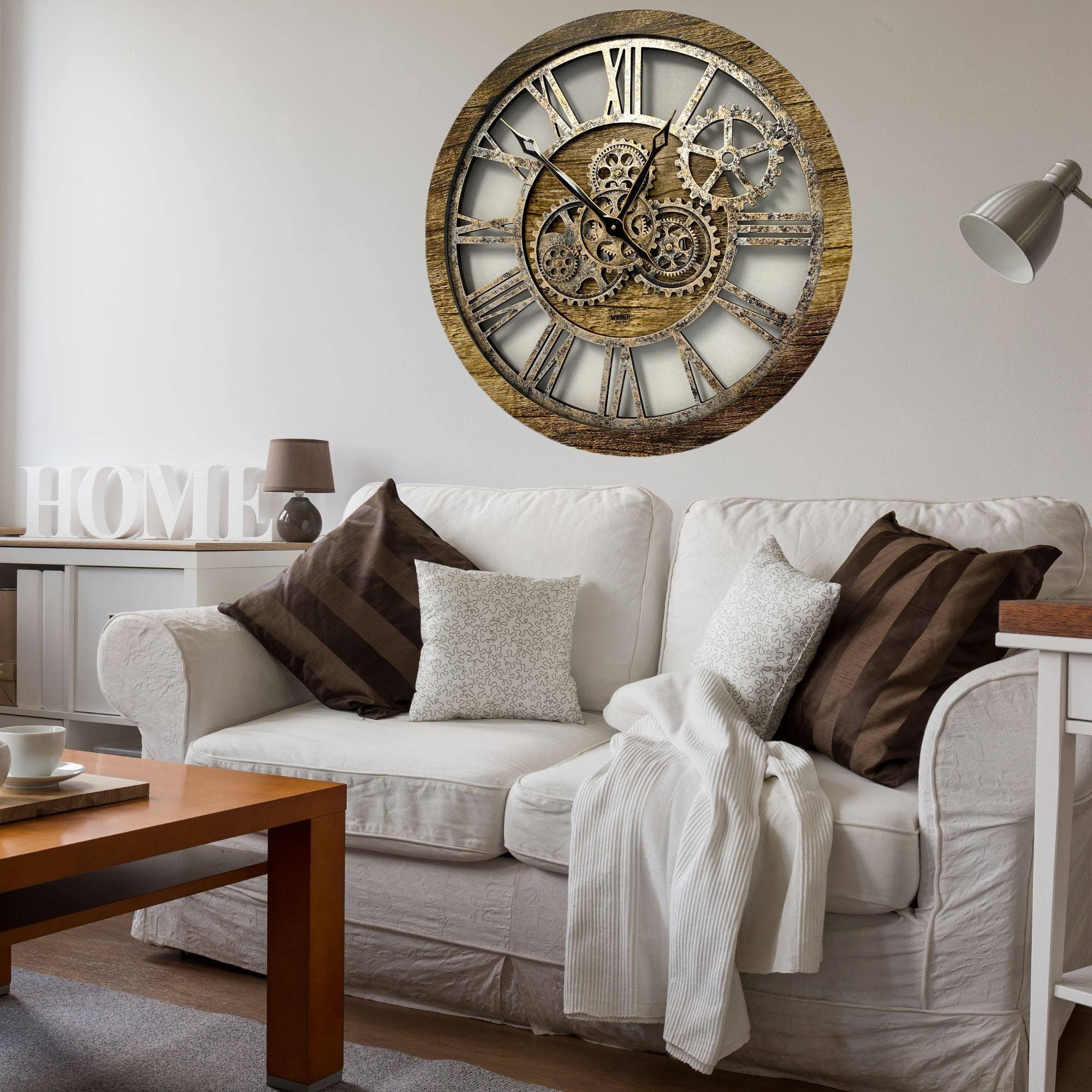 The Gears Clock - Wholesale Wall Clock - AMERICA LINE WALL CLOCK 24 INCH GOLD ANTIQUE10