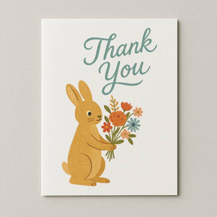 Dankjewel Konijnenboeket Kaart voor wholesale door My Country Greetings