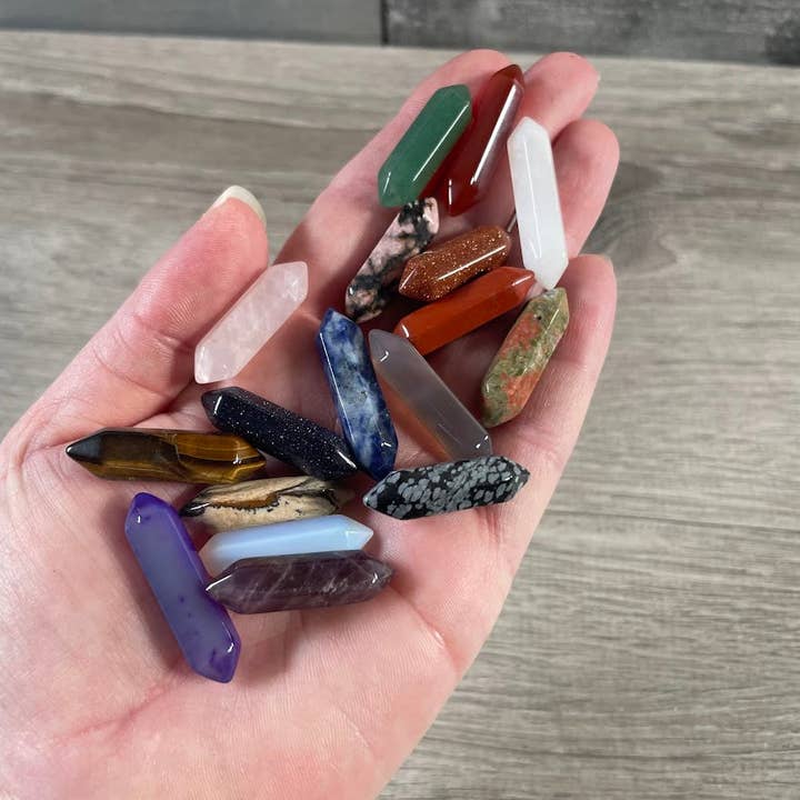 Keystone Crystals - Wholesale Spiritual Stone/Crystal - Small Gemstone Double Terminated Carved Crystal Wands26