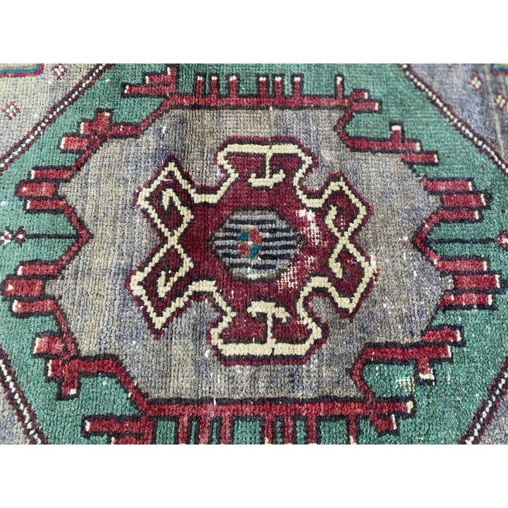 Oushak Rugs - Wholesale Area Rug - Vintage Turkish Handmade Wool Geometric Rug13
