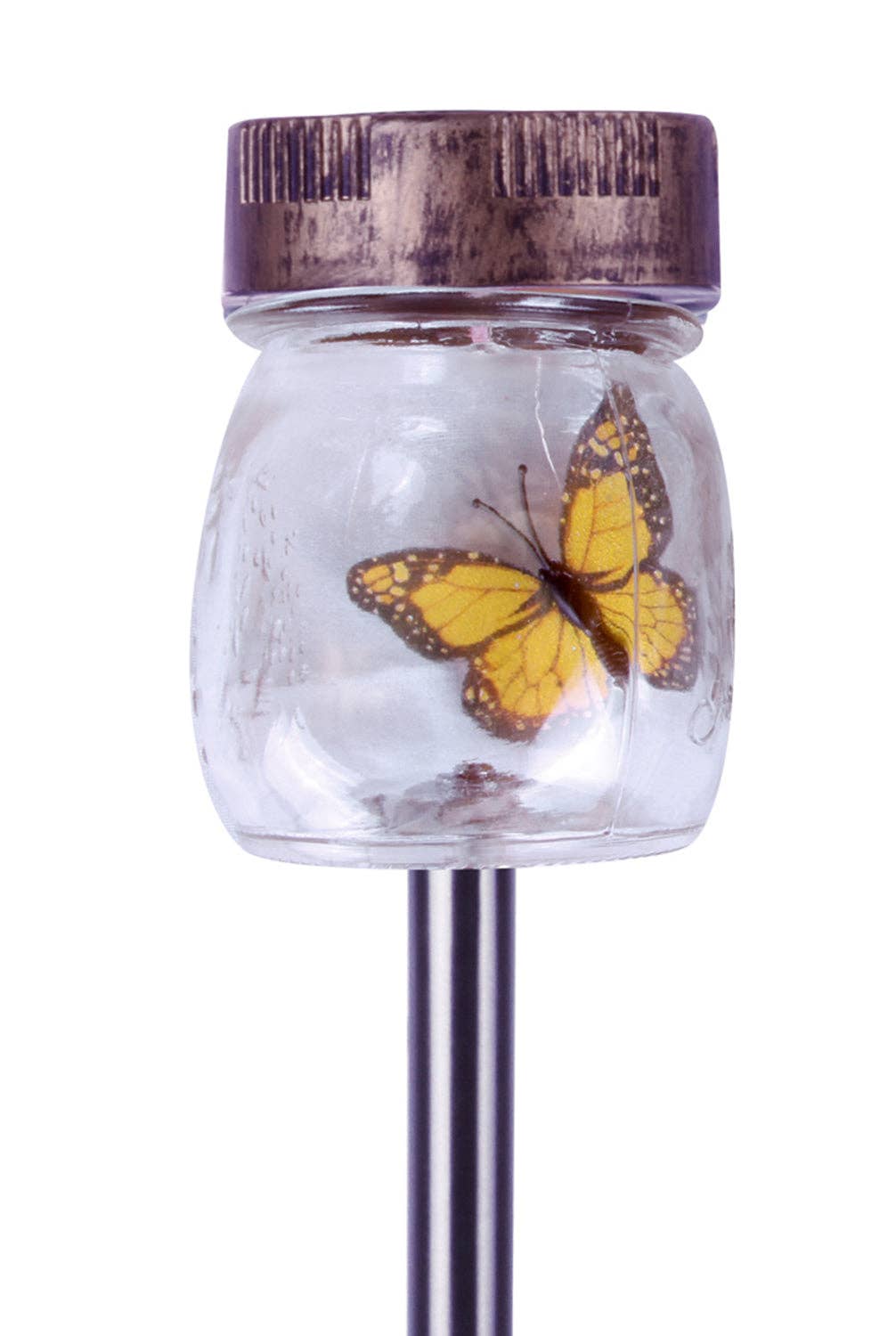 Forever Gifts Inc. - Wholesale Outdoor/Lawn Light - Butterfly Jar Solar Pathway Lights, Set of 35