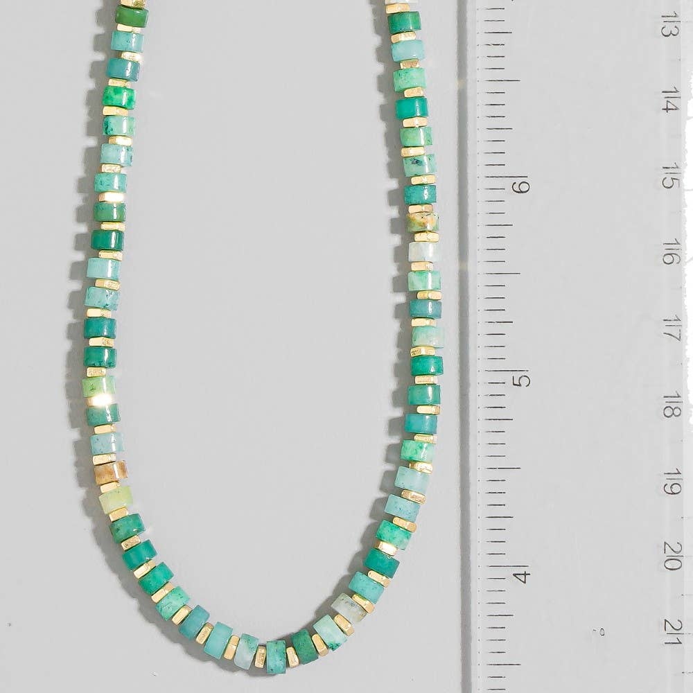 The Looks by Fame Accessories - Wholesale Pendant/Charm Necklace - Semi Precious Stone Beaded Necklace3