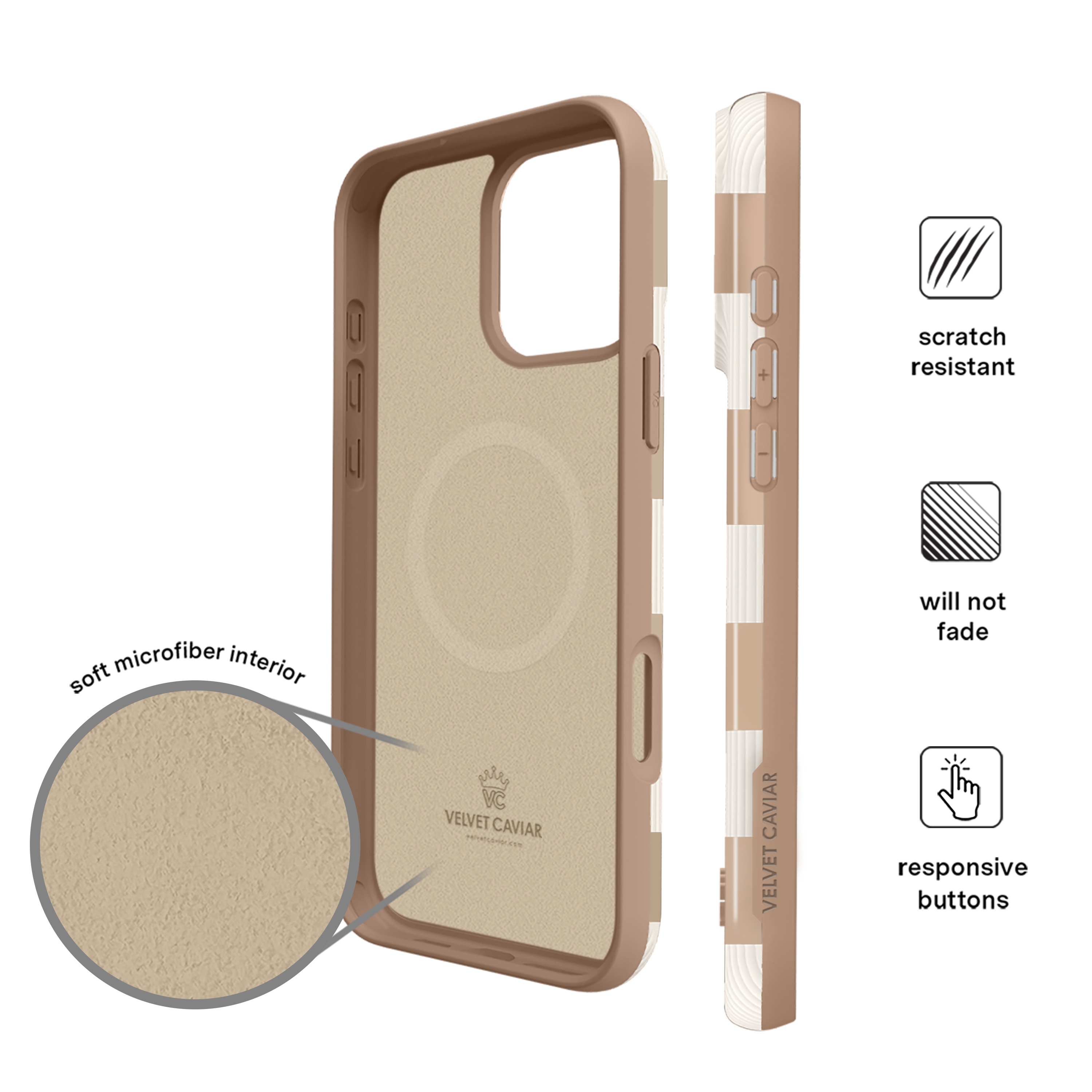 VELVET CAVIAR - Wholesale Phone Case - Women's - iPhone 16 Pro Max MagSafe Case - Nude Vibe Checker5