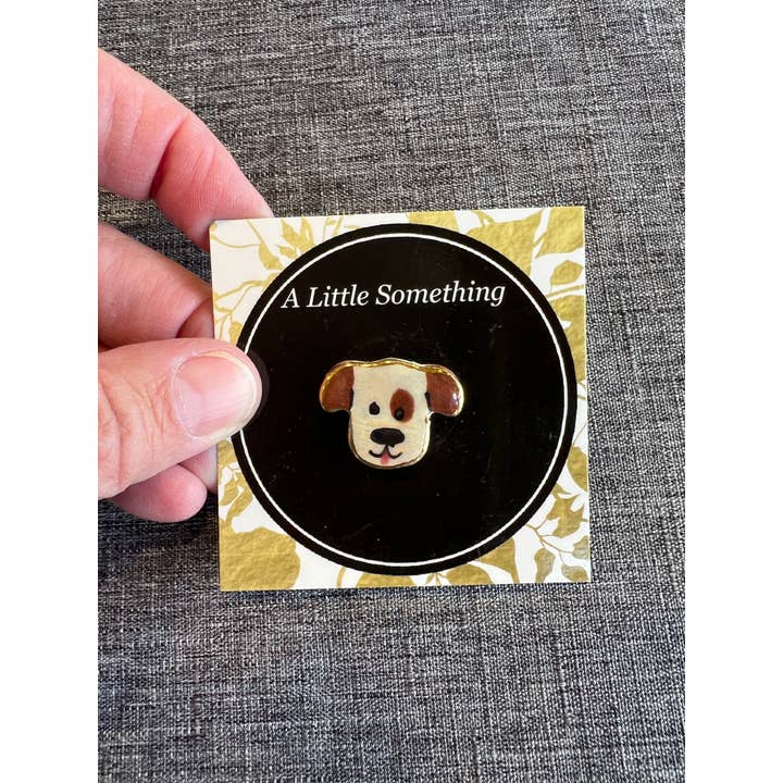 Cara de Cão Mini Pin por atacado de ExClaymations by Muse Inspiration Enterprises