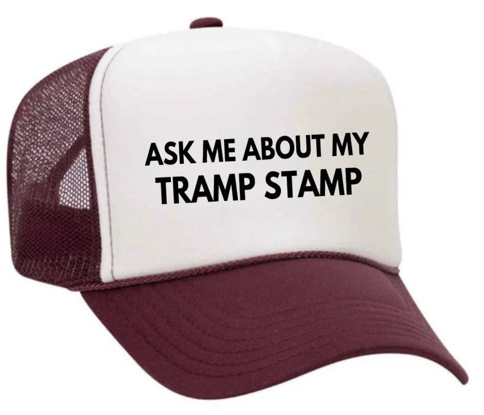 Inappropriate Trucker Hats – Engroshandel Trucker hat - Dame – Spørg mig om min Tramp Stamp Trucker Hat20