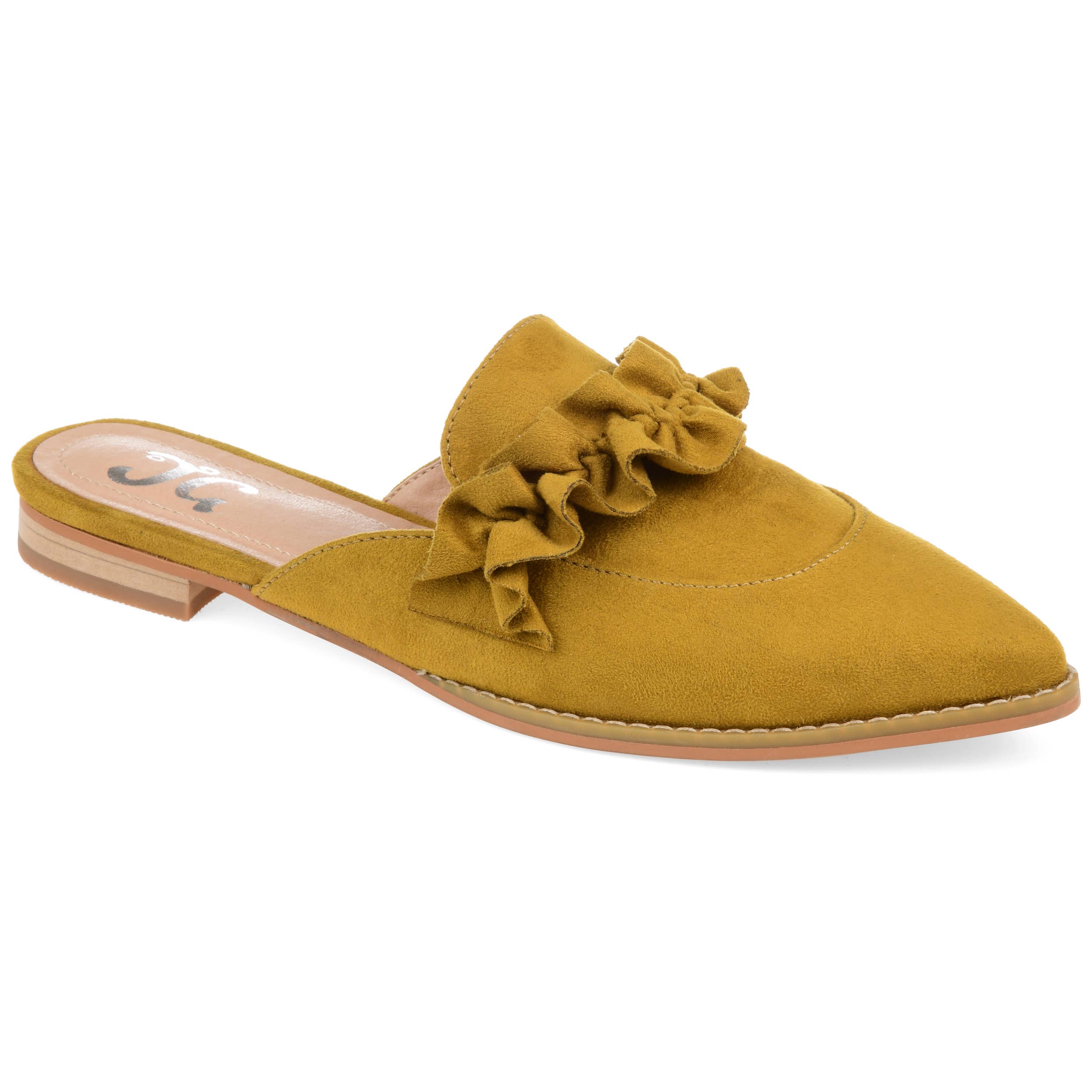 Journee - Wholesale Mules - Women's - Kessie Ruffled Mule Flats In Faux Suede12