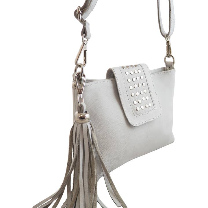 Cadelle Leather - Wholesale Crossbody Bag - Women's - Gigi Crossbody | White2