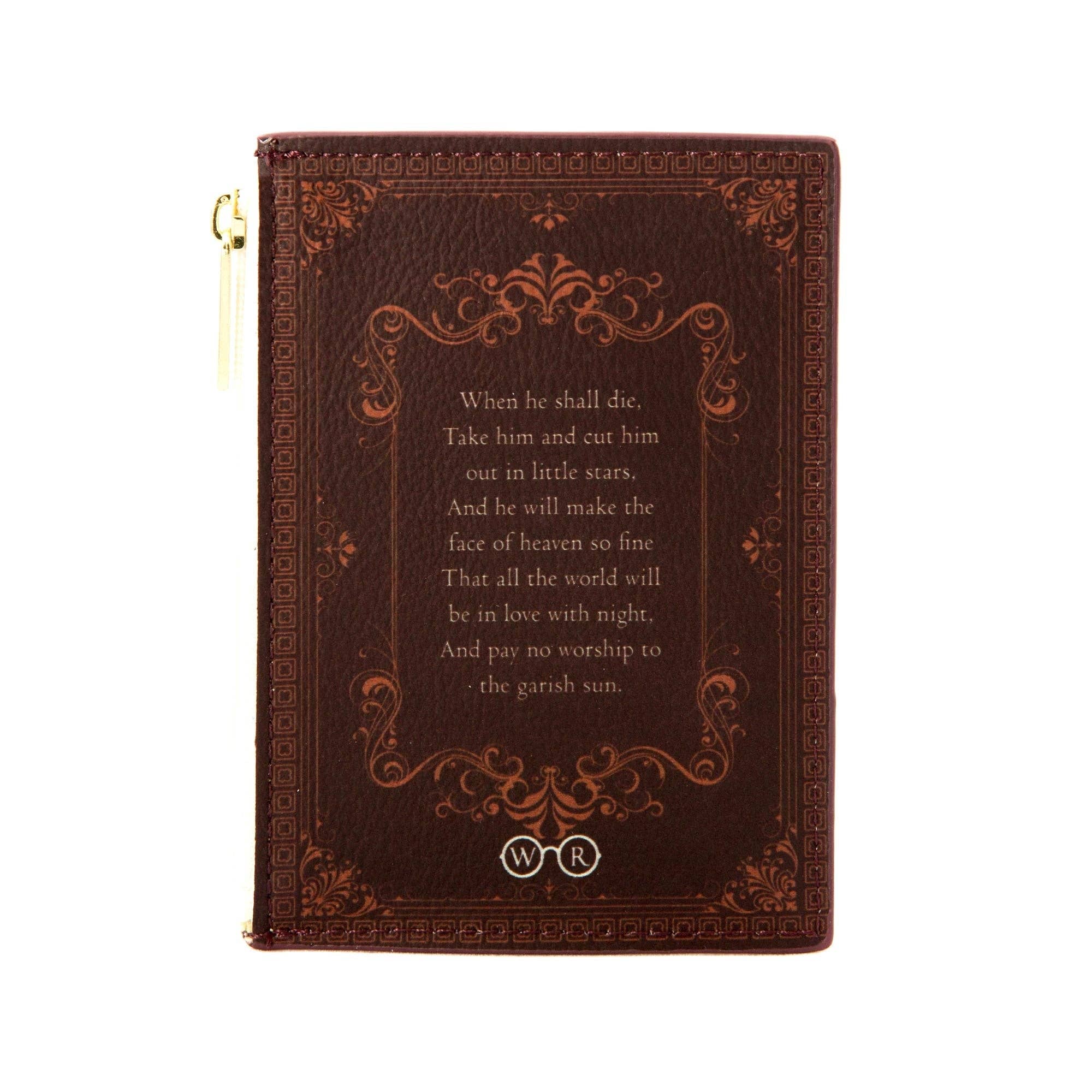 Well Read Company - Vendita all'ingrosso Portamonete - Donna - Portafoglio portamonete con libro marrone Romeo e Giulietta Kiss1