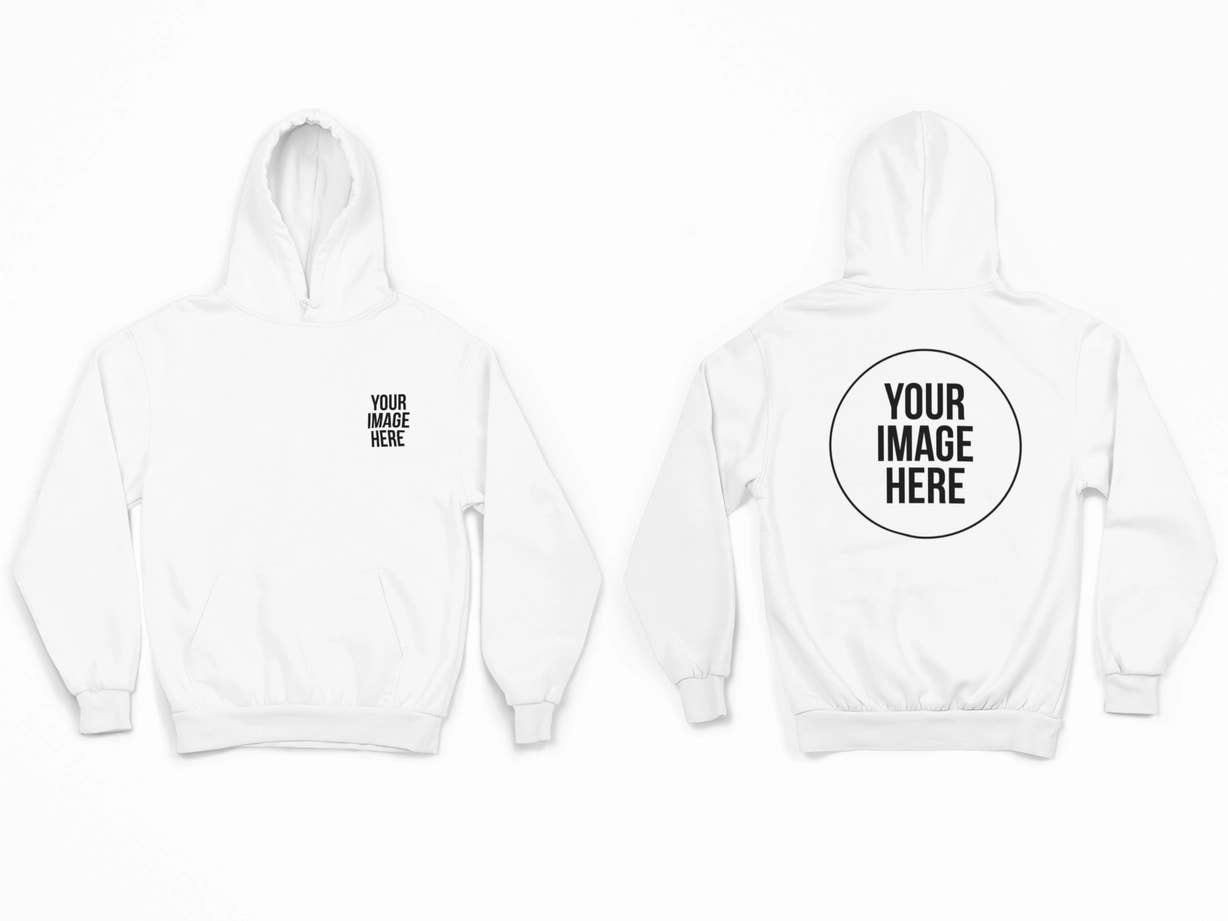 TShirtGuys.com - Wholesale Hoodie - Unisex - Custom Graphic / Logo Unisex Hoodie Up to 40 Color Options