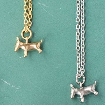 Bull Terrier Dog Charm Necklace Pet Animal Pendant Gift for wholesale by Rebecca Accessories LLC