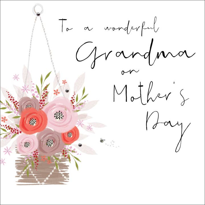 Para una abuela maravillosa en el Día de la Madre, saludo hecho a mano para venta al por mayor de The Handcrafted Card Company