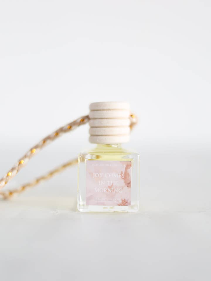 Joy Comes In The Morning | Car Diffuser for wholesale by Jubilee Trading Co. | Ethical Trade Decor + Accessories