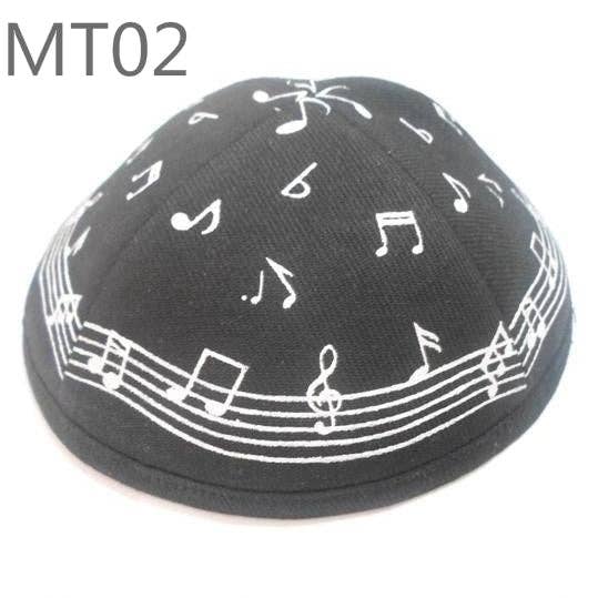 Kippah Musical Design Cotton for wholesale by Boker-Tov Shalom